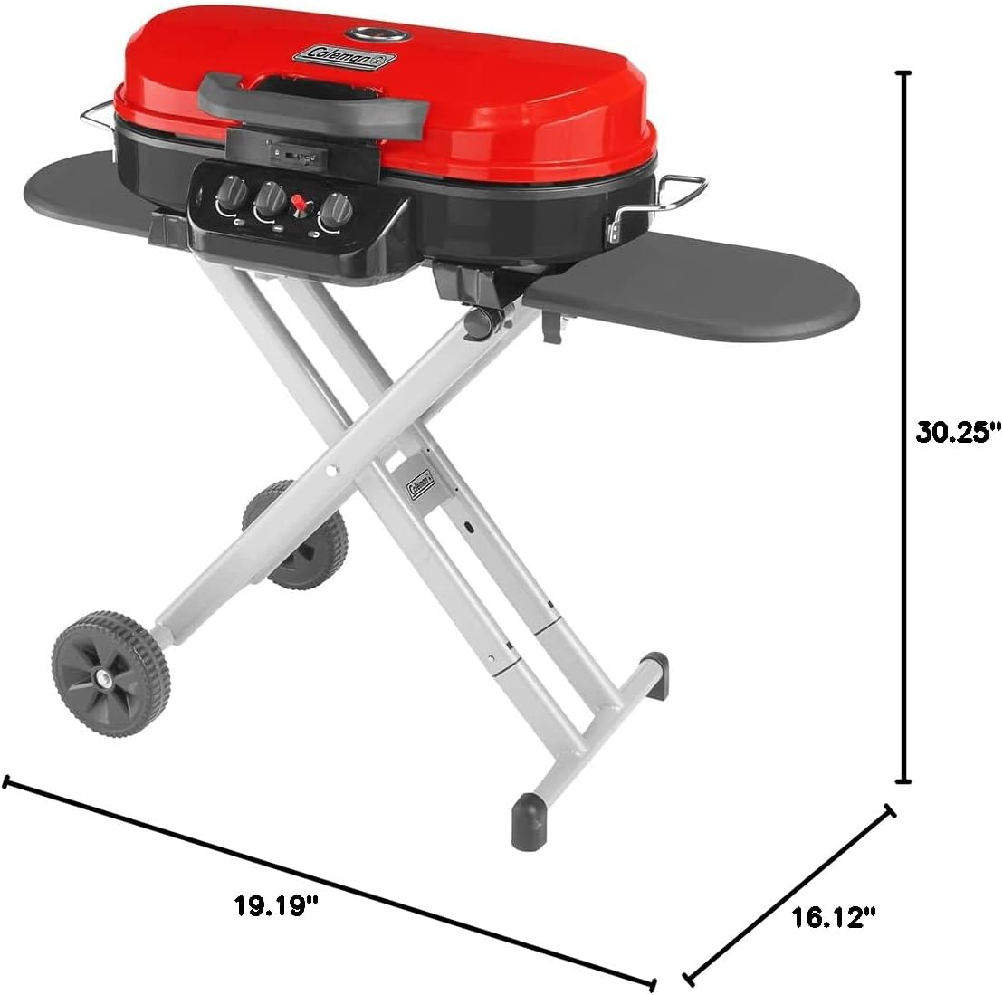 Coleman RoadTrip 285 Portable Stand-Up Propane Grill with 3 Adjustable Burners & Instastart Ignition, 20,000 BTUs of Power for Outdoor Cooking, Camping, Tailgating, Grilling, BBQs, & More - Image 10