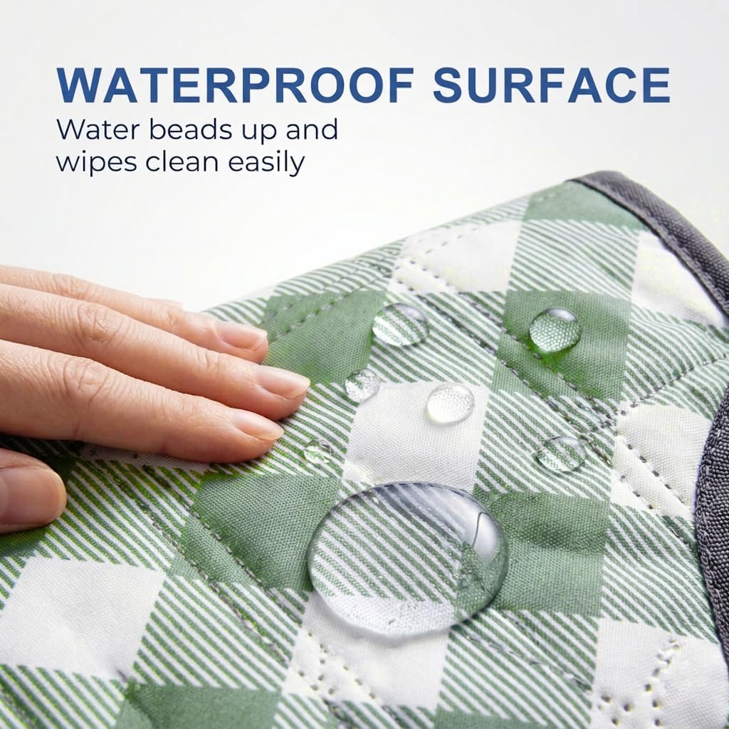 Extra Large Picnic Blanket 80"x 83", Waterproof Sandproof Beach Outdoor Mat | 5-Layer Padded Comfort, Detachable Shoulder Strap, Anti-Slip Backing, Machine Washable for Beach Park Concert - Image 6